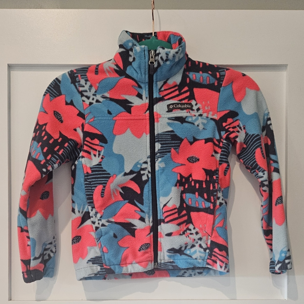 Girls Columbia Fleece Jacket. Size XS- 6-6X